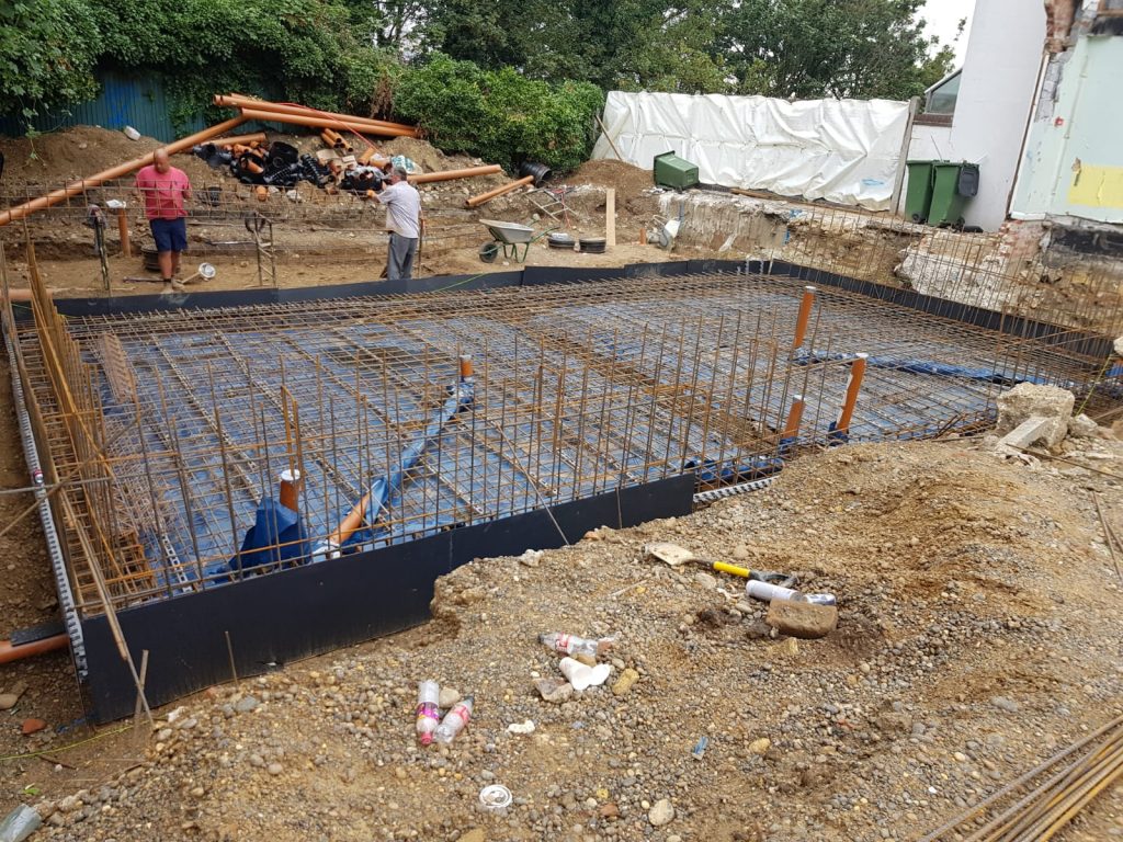 Groundwork under construction