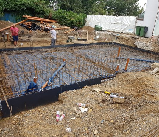 Groundwork under construction