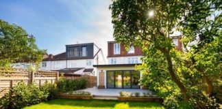 Rear elevation of property