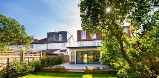 Rear elevation of property